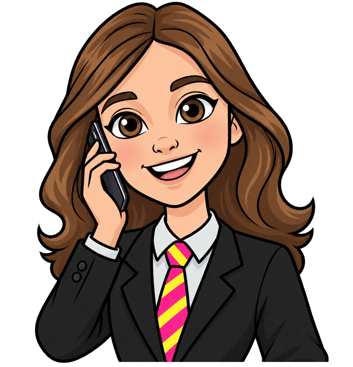 Paula hablando por teléfono
